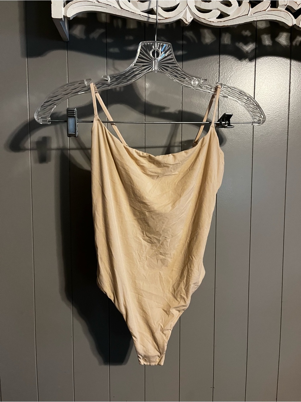Skims cowl neck tank bodysuit